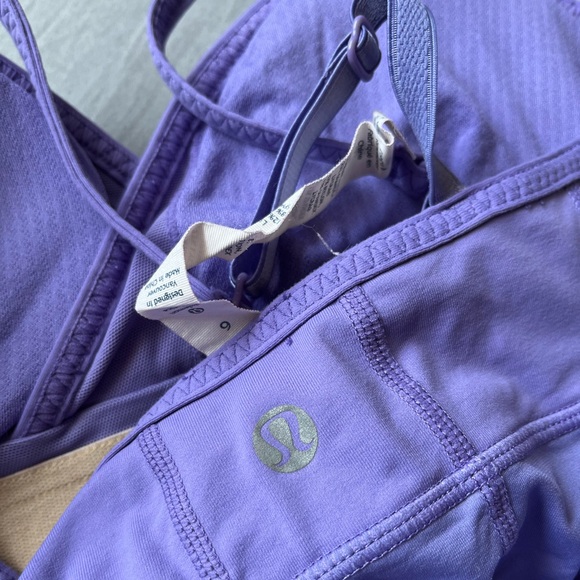Lilac lululemon tank top built in bra - Picture 3 of 5